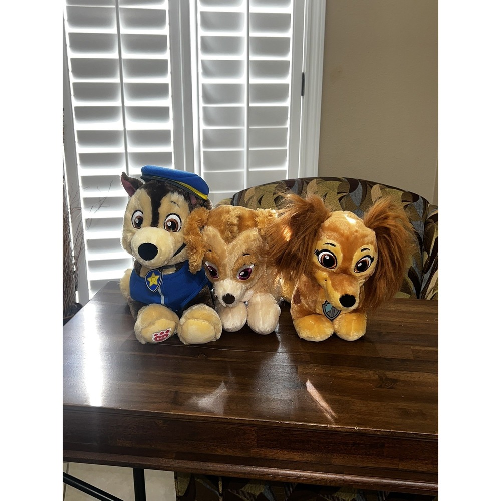 Build A Bear Paw Patrol Chase, Liberty, Ski Dogs Puppies Nick Jr